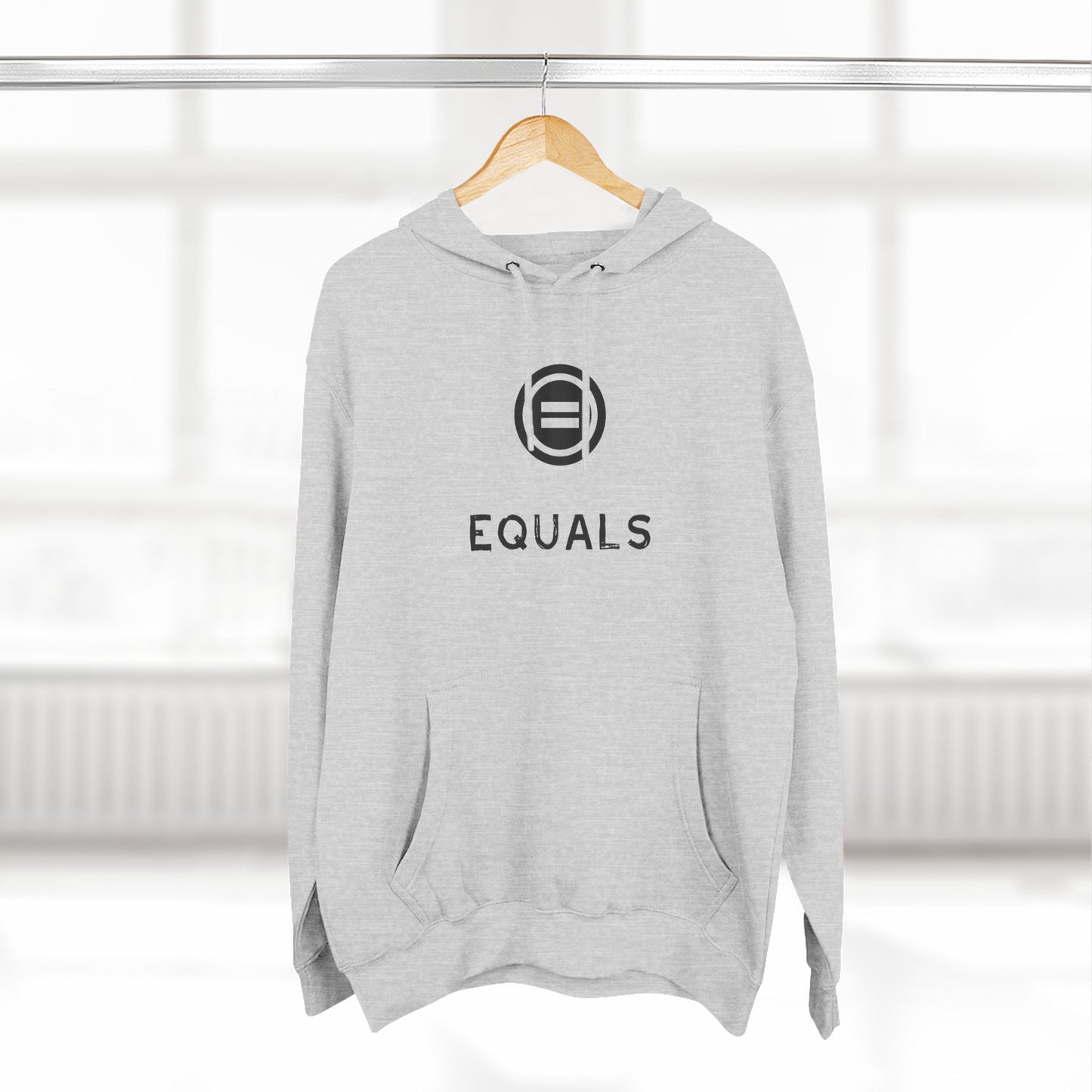 Three-Panel Fleece Hoodie