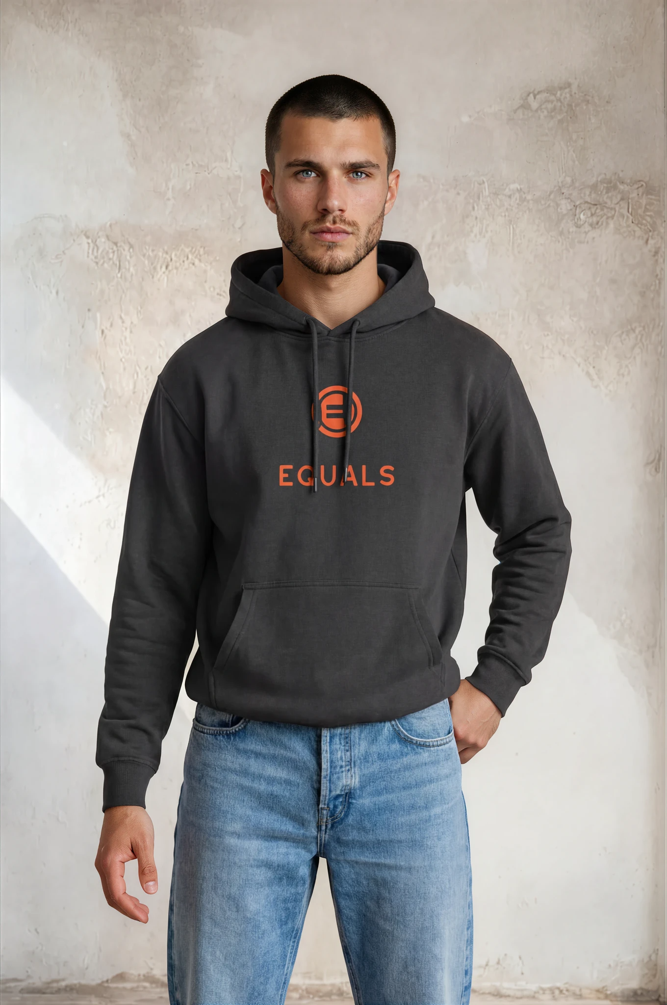 Three-Panel Fleece Hoodie
