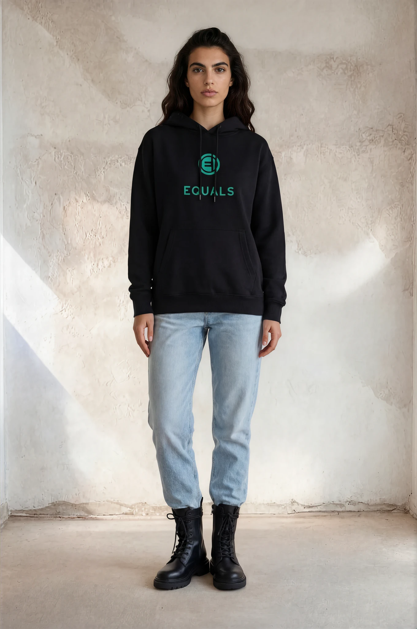 Three-Panel Fleece Hoodie