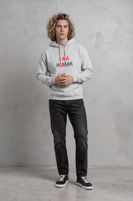 Three-Panel Fleece Hoodie