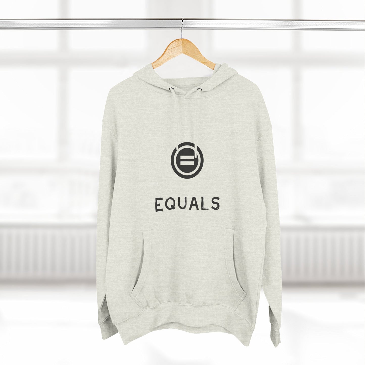 Three-Panel Fleece Hoodie