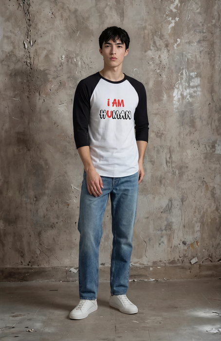Unisex 3\4 Sleeve Baseball Tee