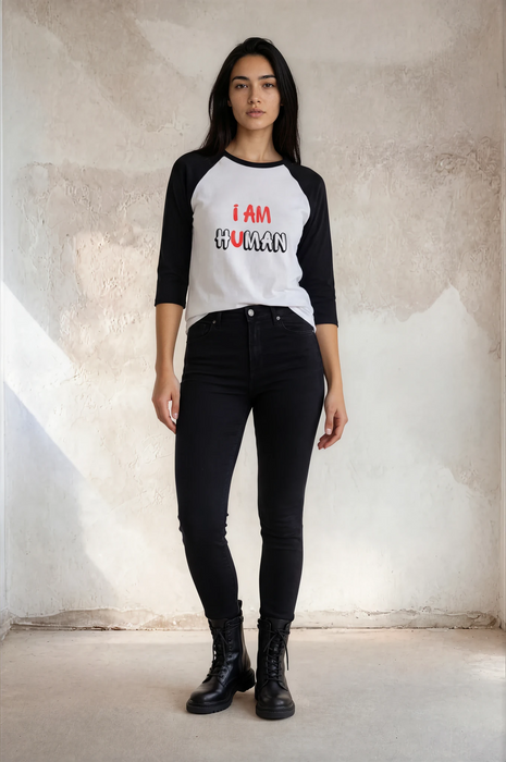 Unisex 3\4 Sleeve Baseball Tee
