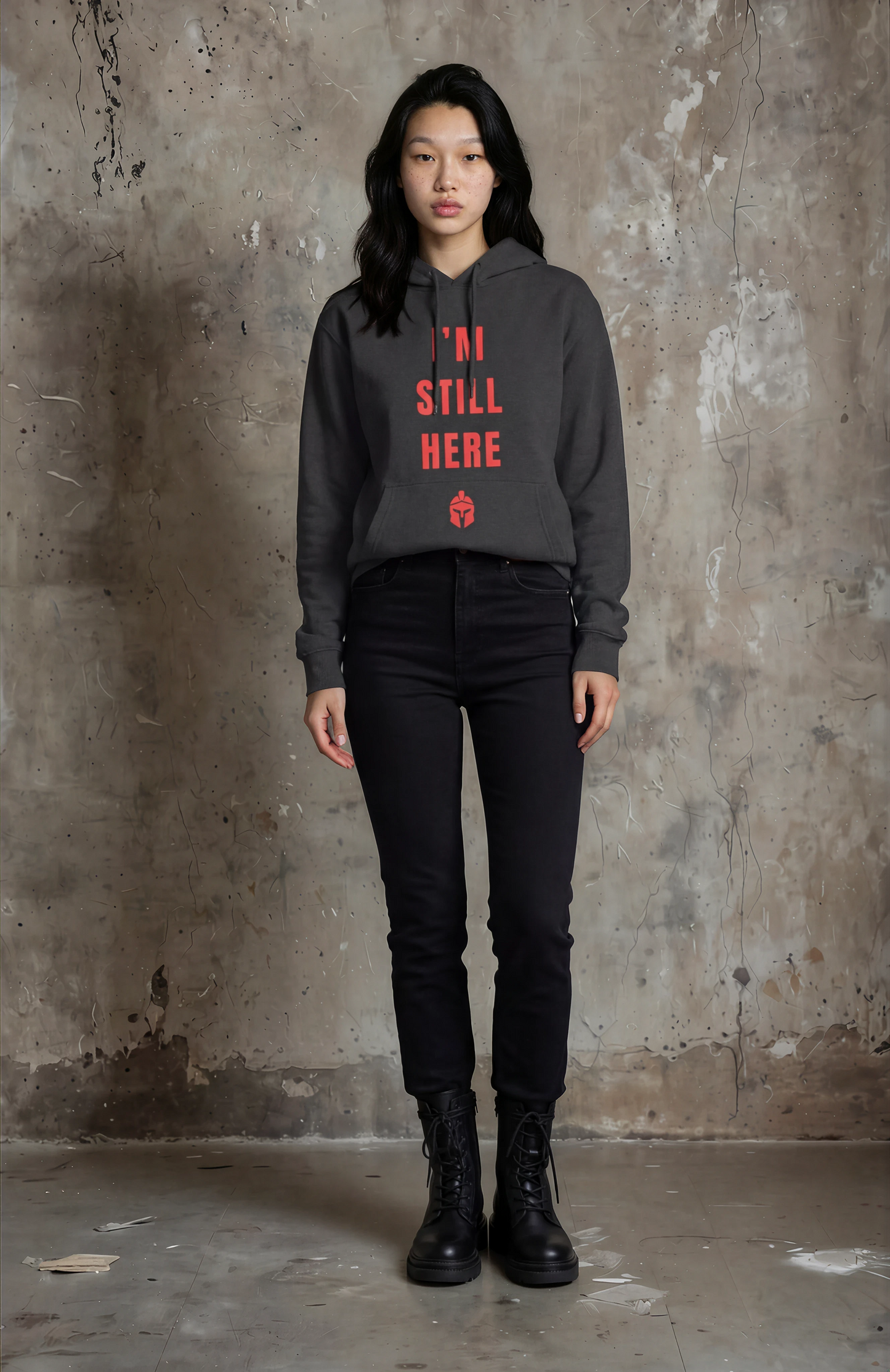 Three-Panel Fleece Hoodie