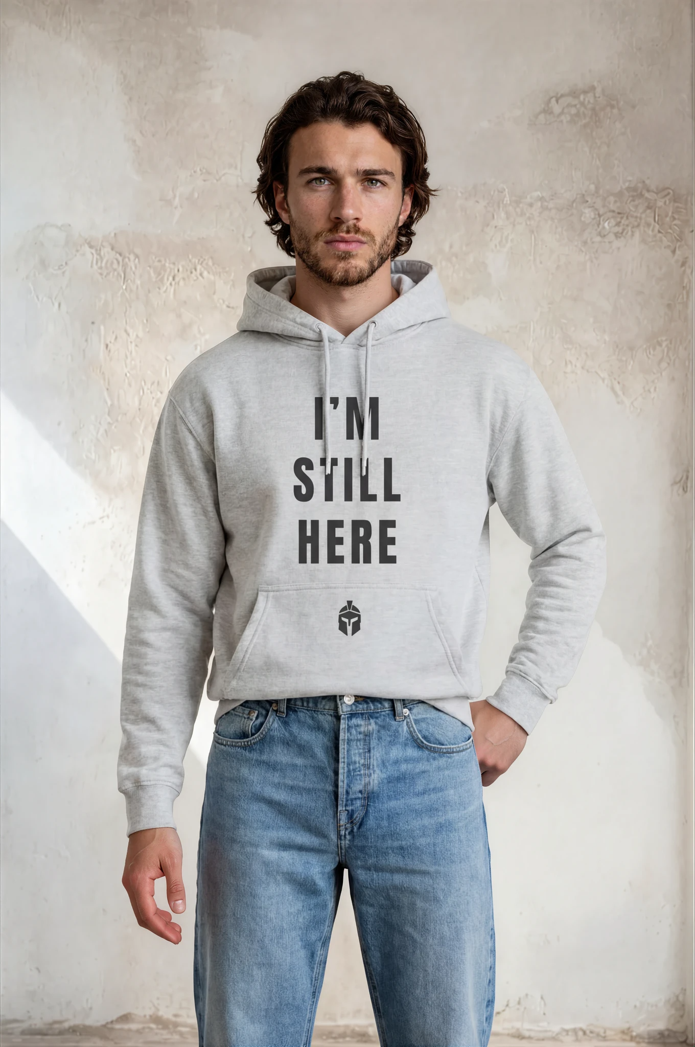Three-Panel Fleece Hoodie